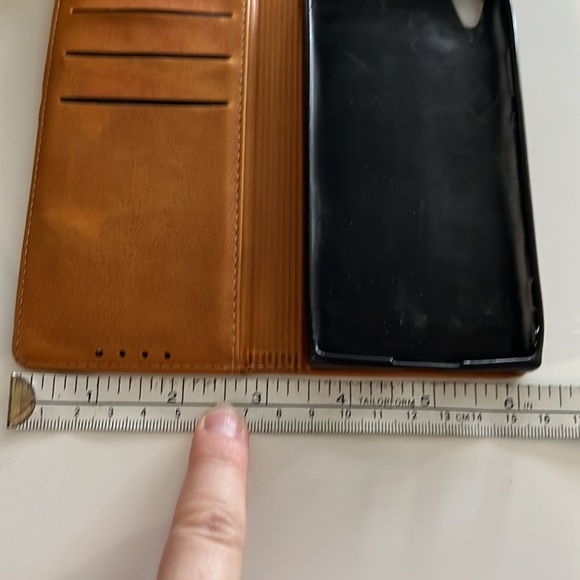 Sony Xperia XA1 Wallet Case, card holder, magnetic close, brown, camel brown - Picture 13 of 13